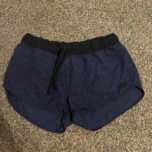 The North Face Women's Black and Navy Athletic Shorts